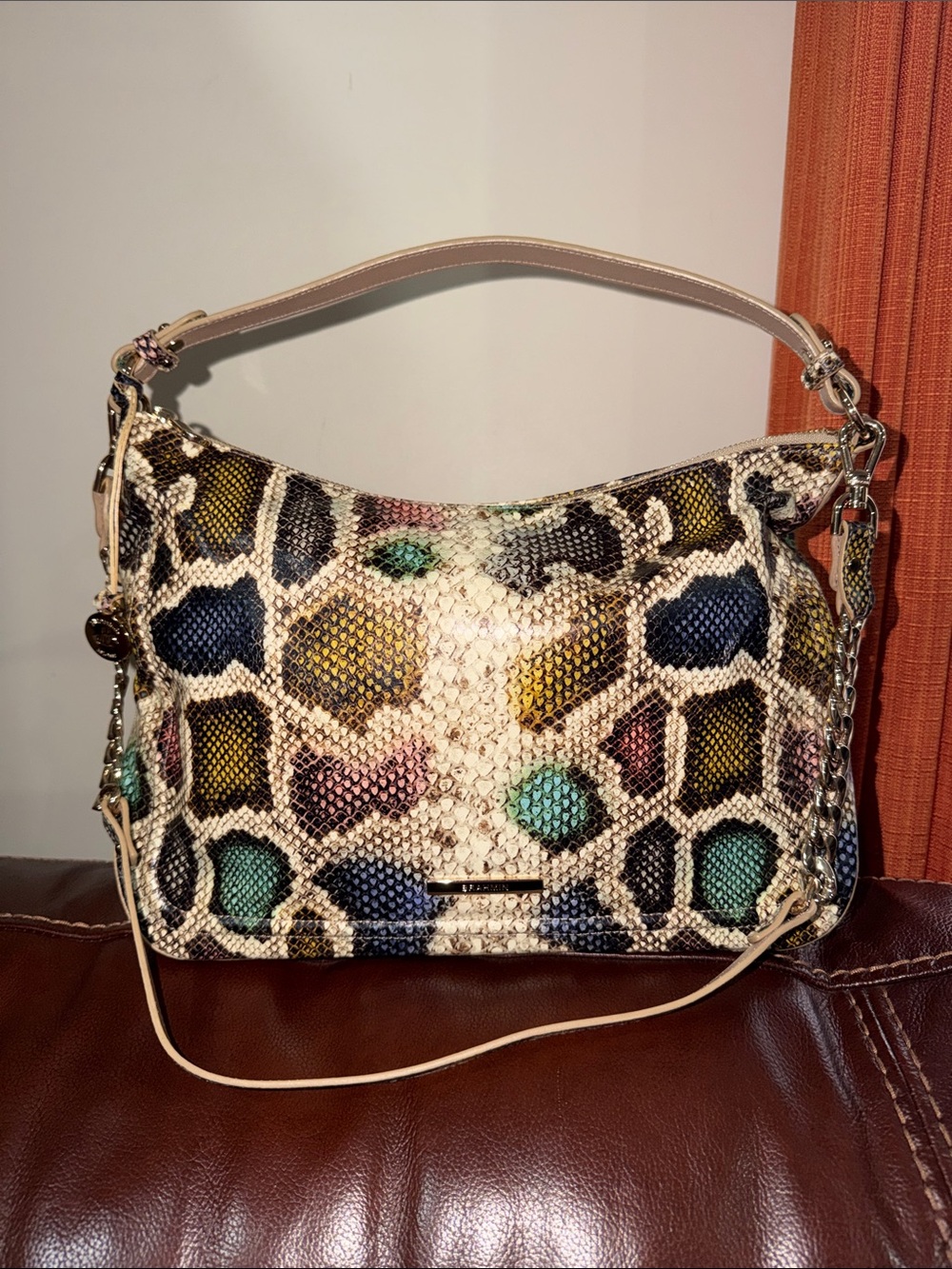 ‼️Brahmin Heather Multi Caloosa Shoulder Bag Crossbosy Bag